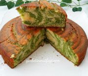 Ispanaklı Zebra Kek Tarifi-Zebra Kek Yapılışı-Gurbetinmutfagi